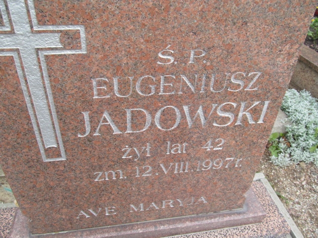Eugeniusz Marian Jadowski 1955 Suwałki - Grobonet - Wyszukiwarka osób pochowanych