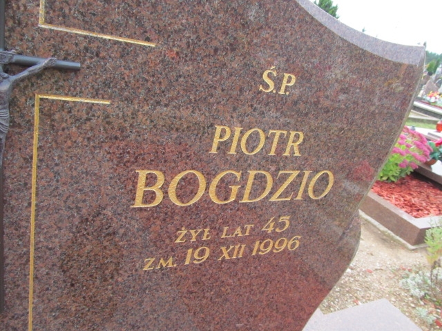 Piotr Bogdzio 1952 Suwałki - Grobonet - Wyszukiwarka osób pochowanych