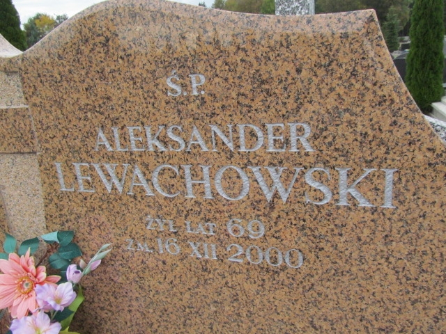 Aleksander Lewachowski 1931 Suwałki - Grobonet - Wyszukiwarka osób pochowanych