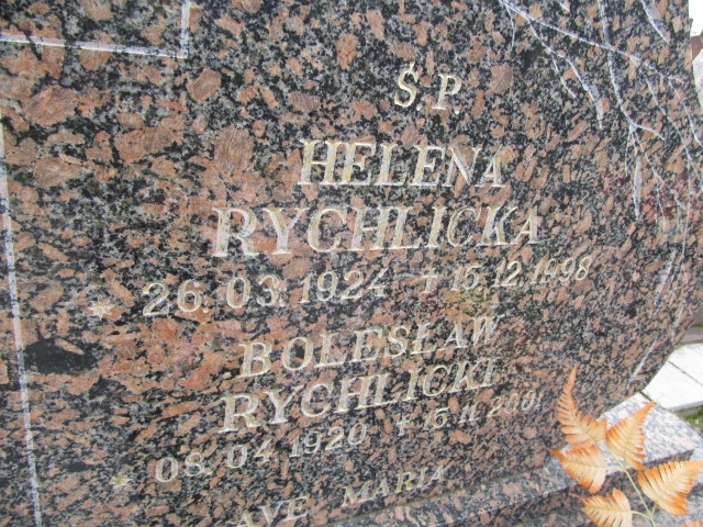 Helena Rychlicka 1924 Suwałki - Grobonet - Wyszukiwarka osób pochowanych