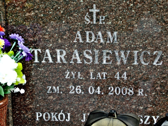 Adam Tarasiewicz 1964 Suwałki - Grobonet - Wyszukiwarka osób pochowanych
