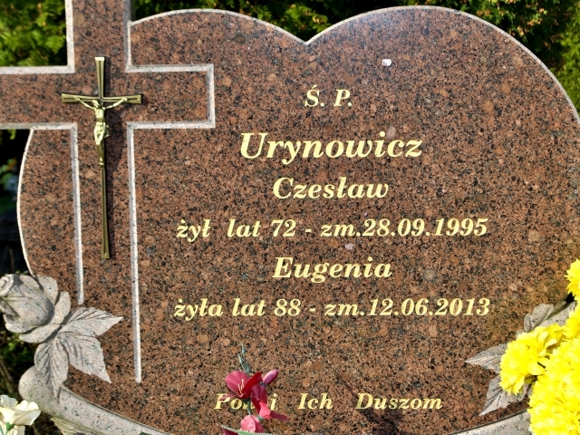 Czesław Urynowicz 1923 Suwałki - Grobonet - Wyszukiwarka osób pochowanych