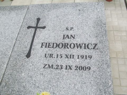 Jan Fiedorowicz 1919 Suwałki - Grobonet - Wyszukiwarka osób pochowanych