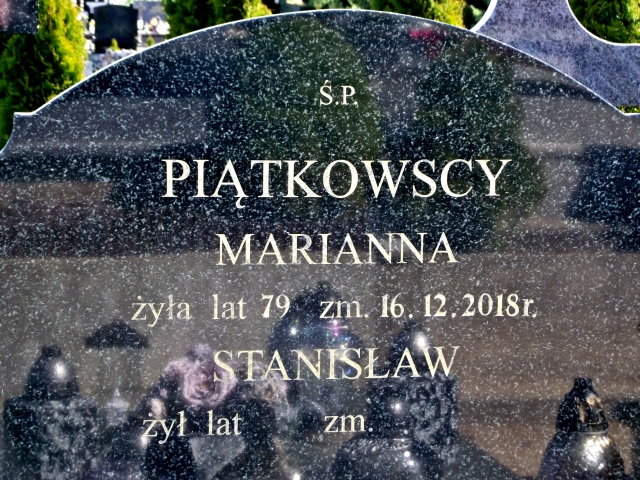 Marianna Piątkowska 1939 Suwałki - Grobonet - Wyszukiwarka osób pochowanych