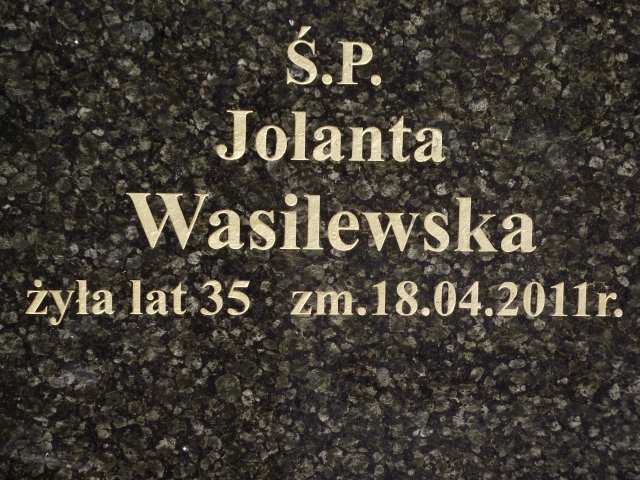 Jolanta Wasilewska 1976 Suwałki - Grobonet - Wyszukiwarka osób pochowanych