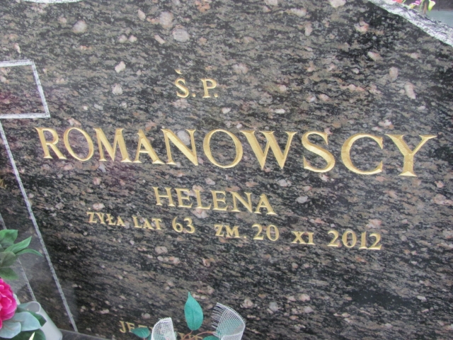 Helena Romanowska 1949 Suwałki - Grobonet - Wyszukiwarka osób pochowanych