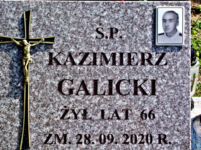 Kazimierz Galicki 1954 Suwałki - Grobonet - Wyszukiwarka osób pochowanych