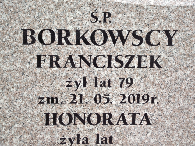 Franciszek Borkowski 1939 Suwałki - Grobonet - Wyszukiwarka osób pochowanych