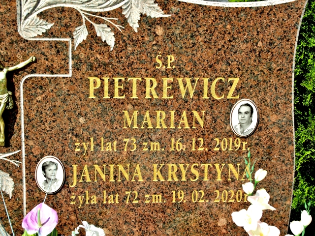 Marian Pietrewicz 1946 Suwałki - Grobonet - Wyszukiwarka osób pochowanych